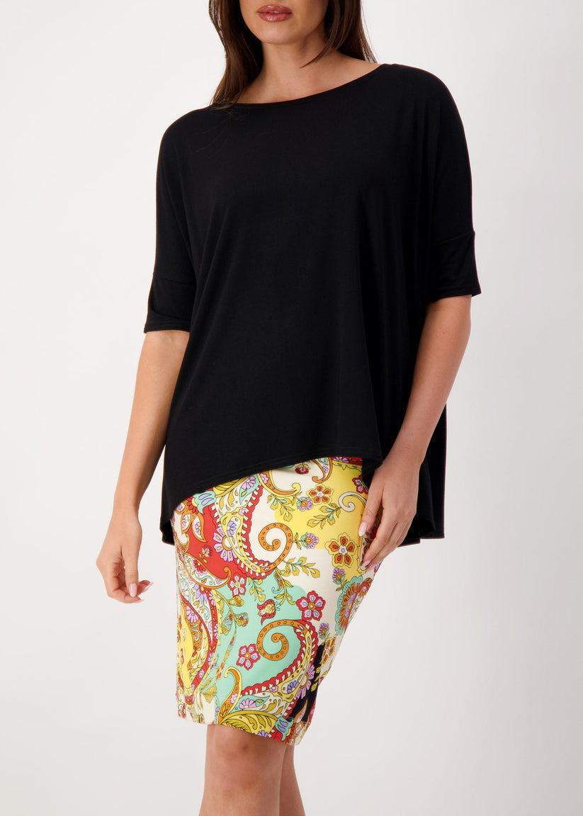 Lou Lou | Gina Slouched Bamboo Tee | Black