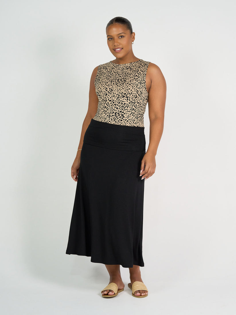 Lou Lou | Jackson Bamboo Maxi Skirt/Dress | Black
