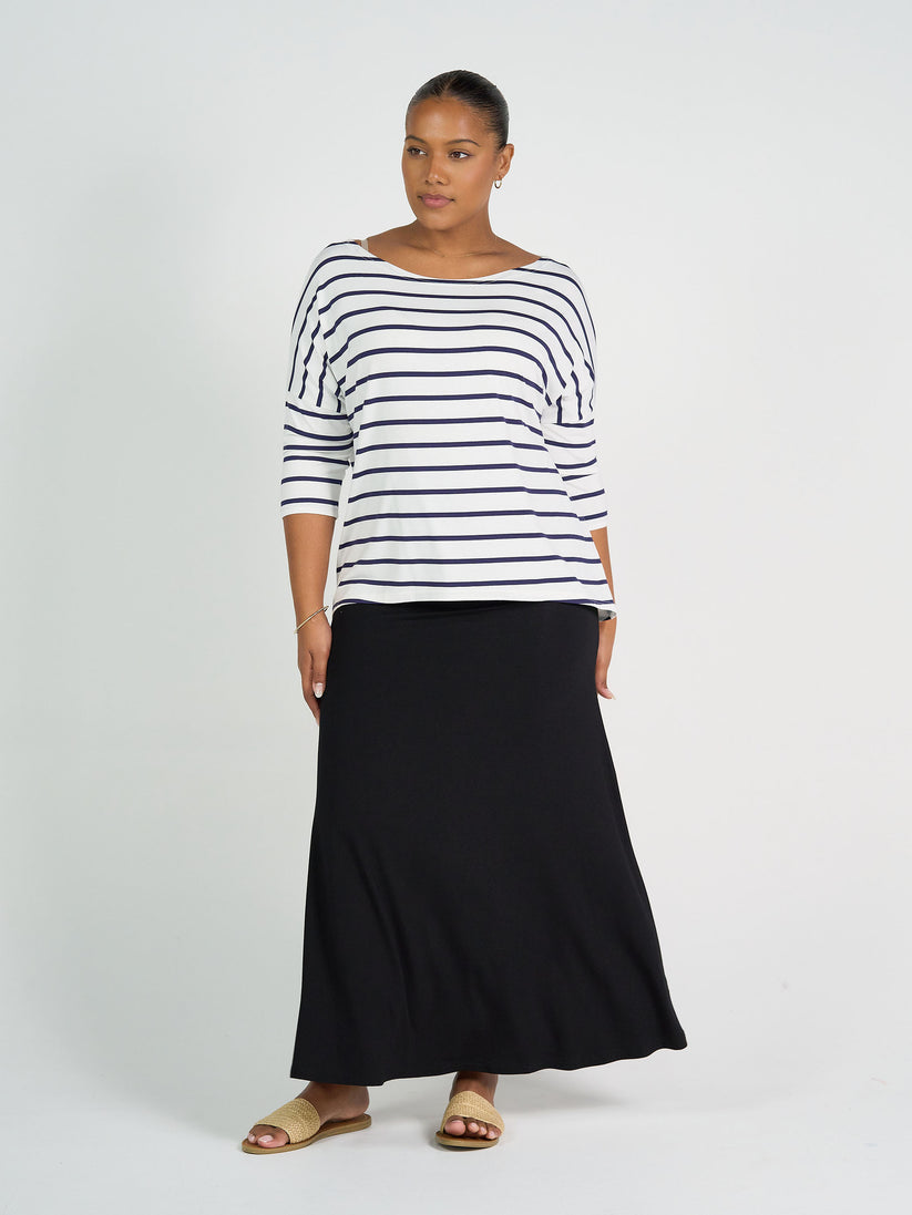 Lou Lou | Jackson Bamboo Maxi Skirt/Dress | Black