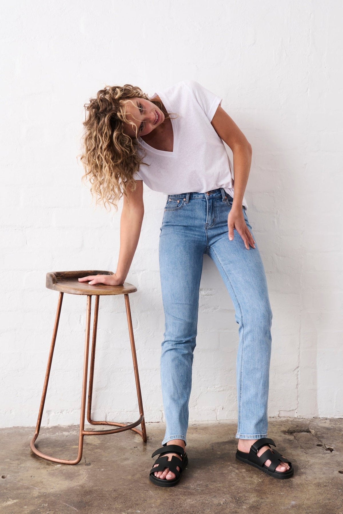 Kireina | Vacay Jean Long | 70s Blue