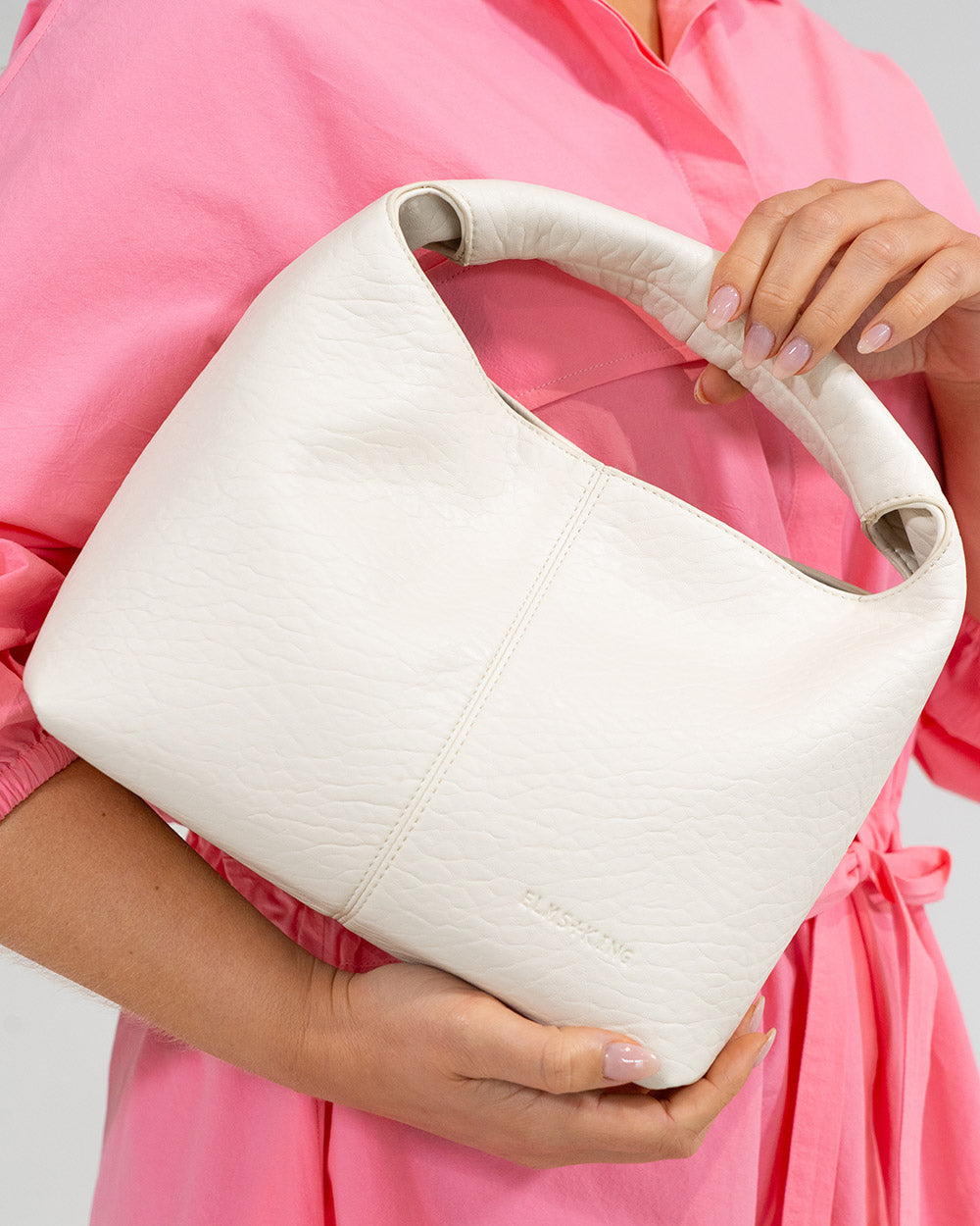 ELMS+KING | Linton Crossbody Bag Large | Chalk Pebble
