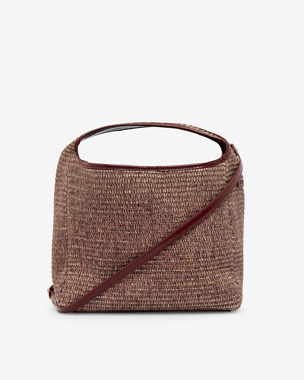 ELMS+KING | Linton Crossbody Bag | Burgundy/Coco Weave