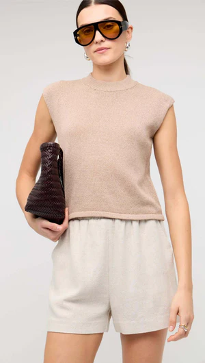 Staple The Label | Dune Knit Tank | Latte