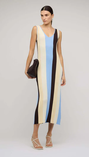 Staple The Label | Atlas Stripe Knit Dress | Multi Stripe