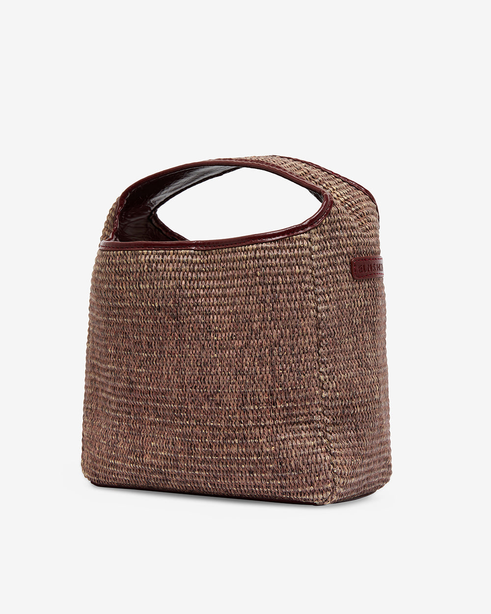 ELMS+KING | Linton Crossbody Bag Large | Burgundy/Coco  Weave