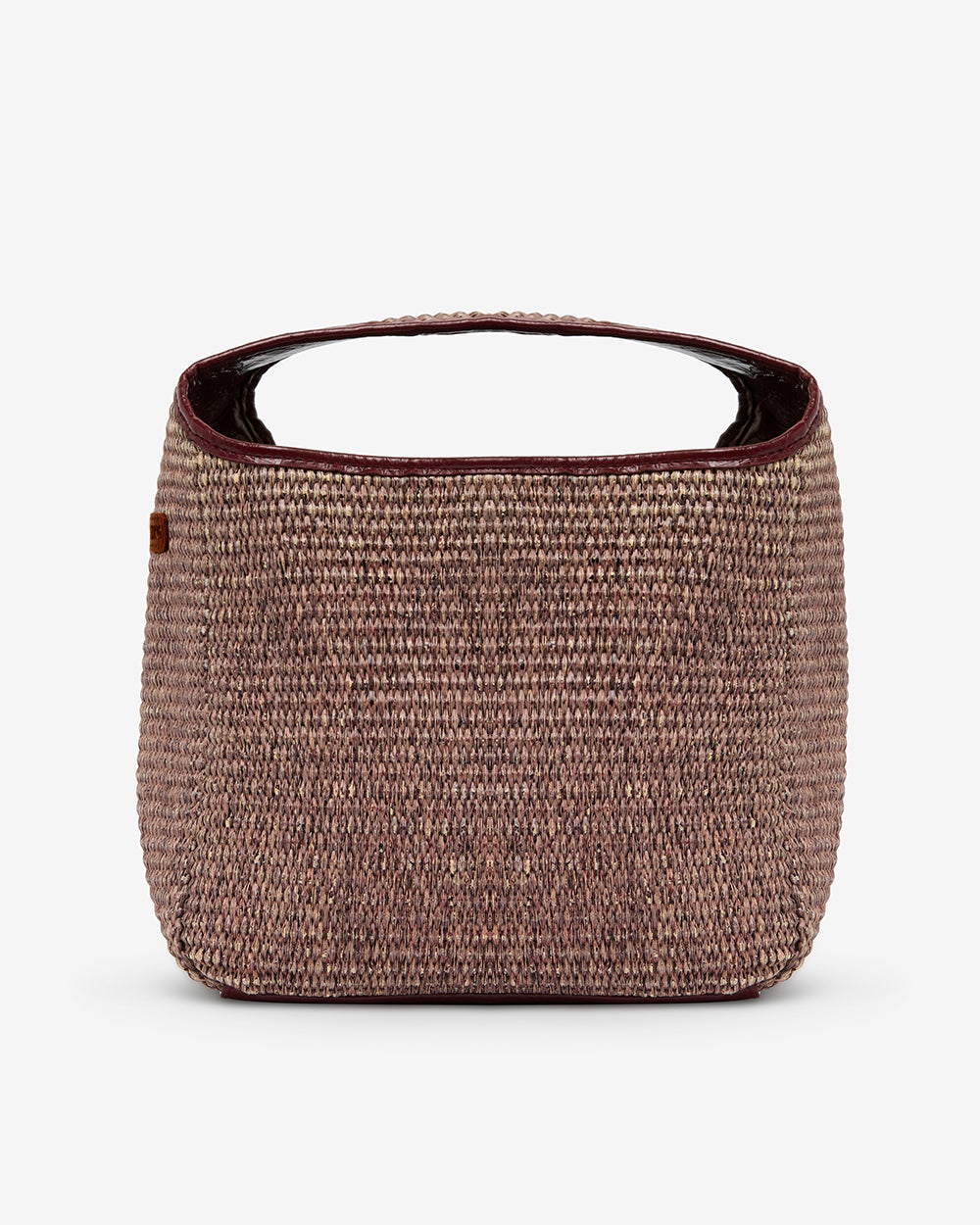 ELMS+KING | Linton Crossbody Bag Large | Burgundy/Coco  Weave
