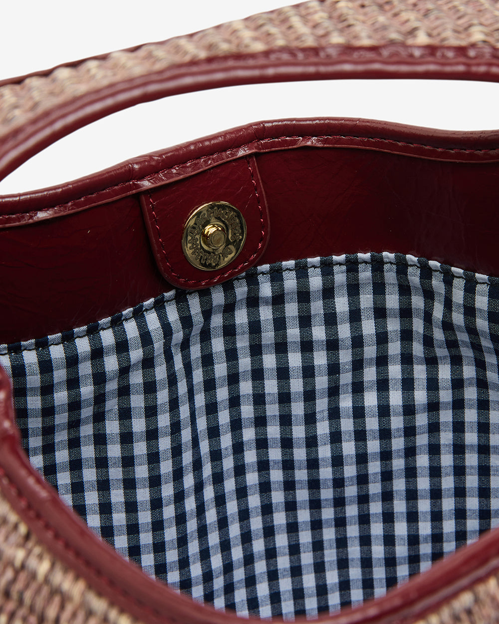 ELMS+KING | Linton Crossbody Bag Large | Burgundy/Coco  Weave