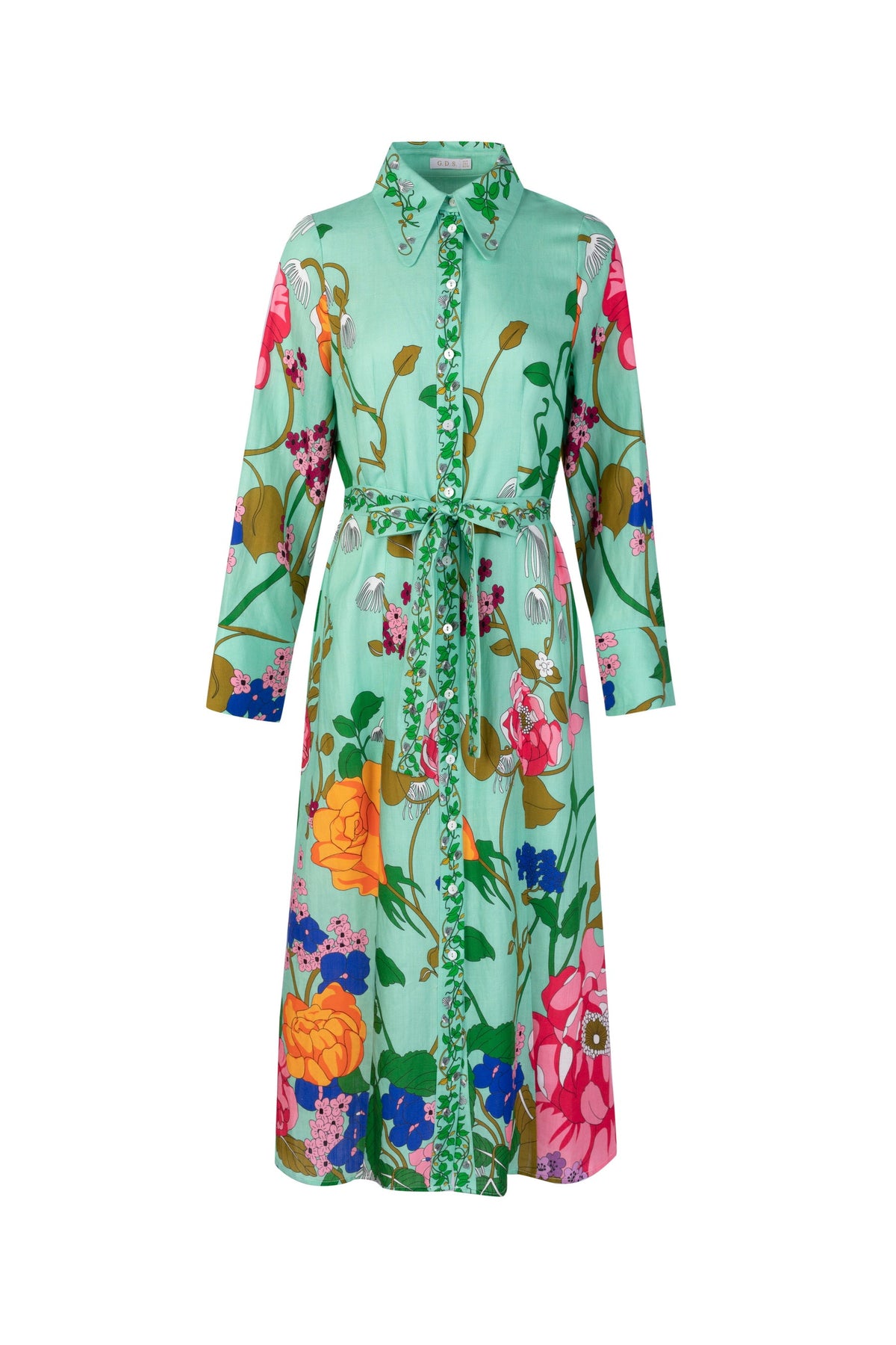 GDS | Lias Printed Dress | Green Print
