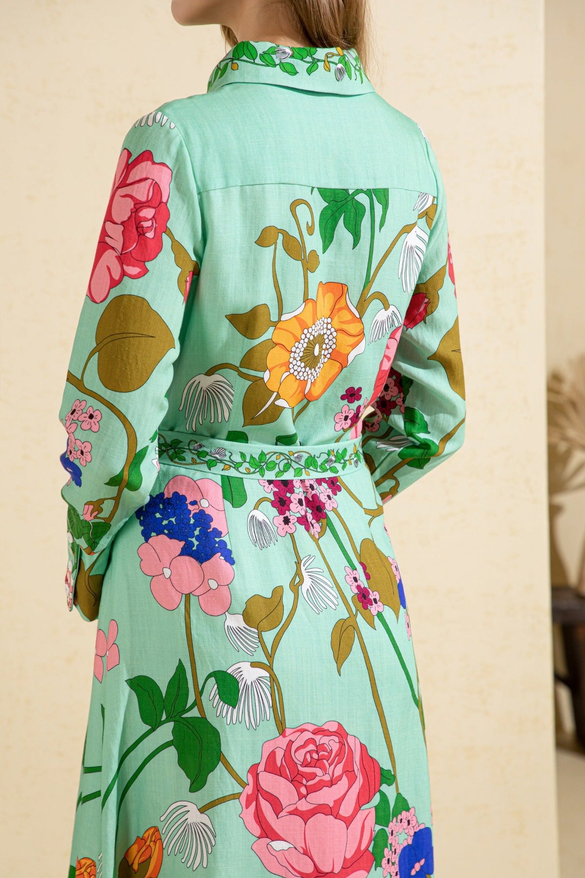 GDS | Lias Printed Dress | Green Print