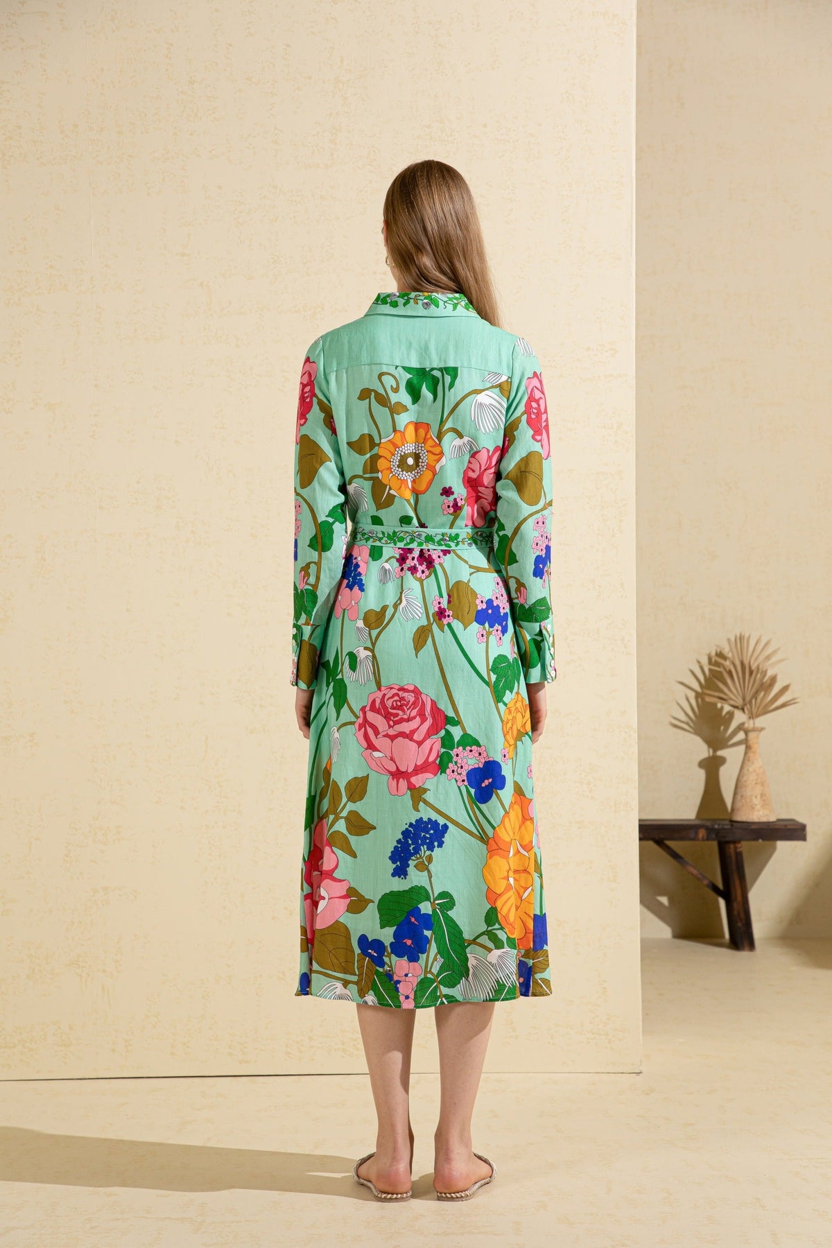 GDS | Lias Printed Dress | Green Print
