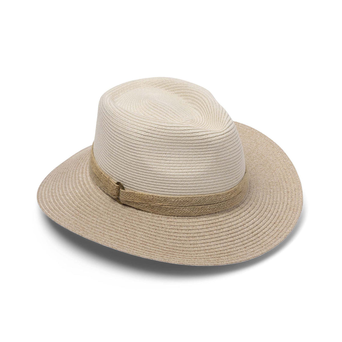 Canopy Bay | Parsley Bay Flexibraid Fedora | Ivory/Mix Camel