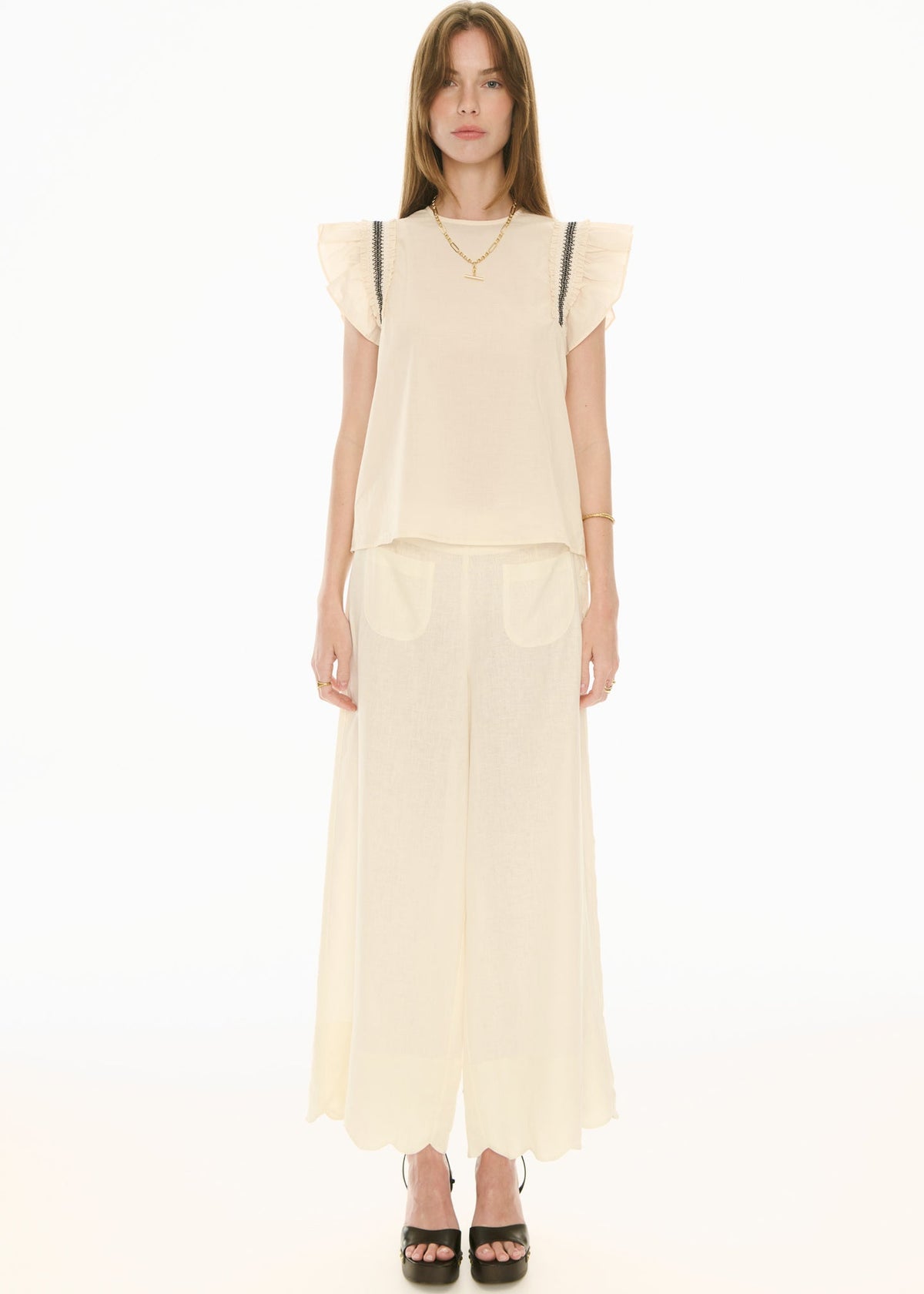 POL | Nova Frill Top | Ivory