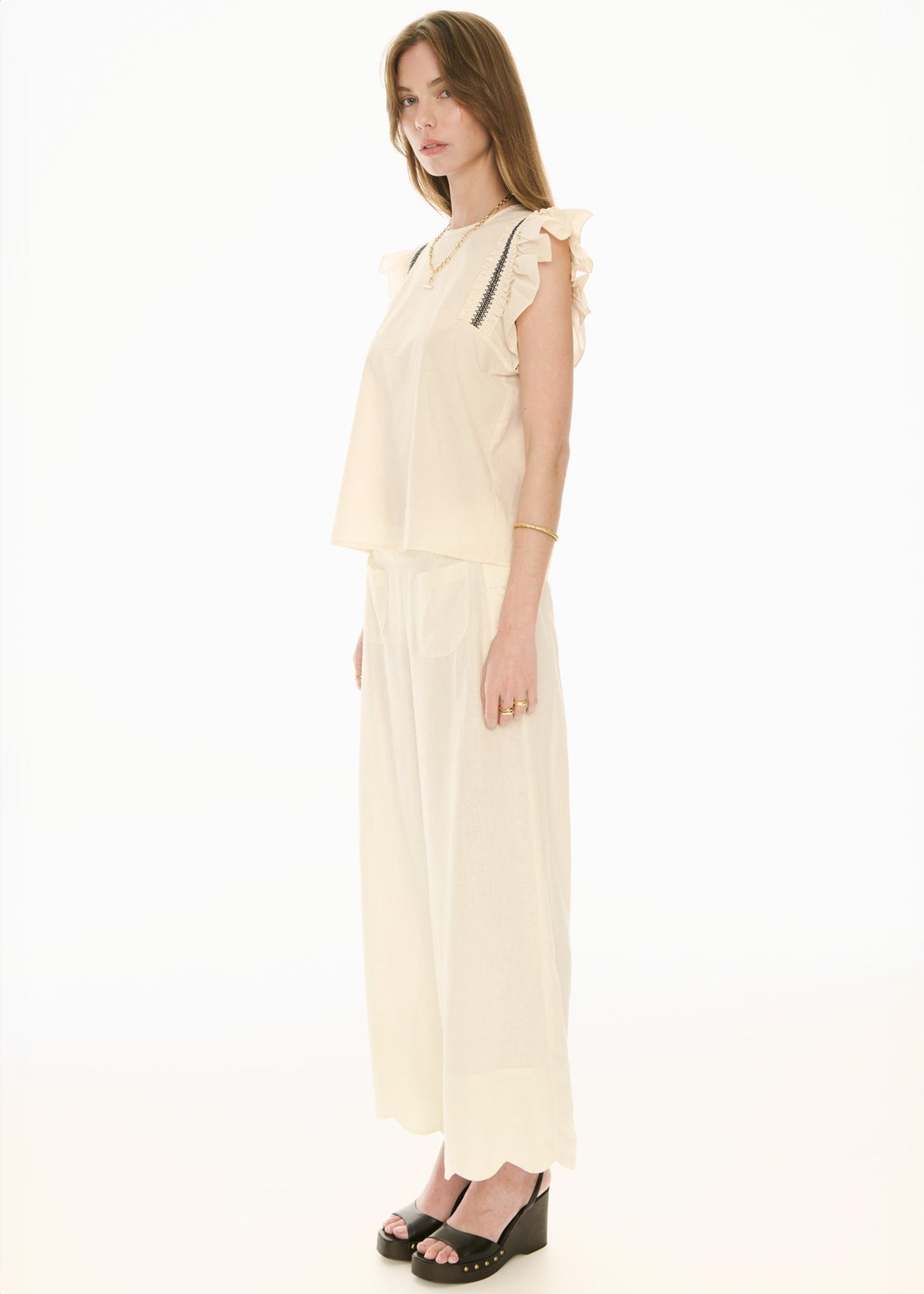 POL | Nova Frill Top | Ivory