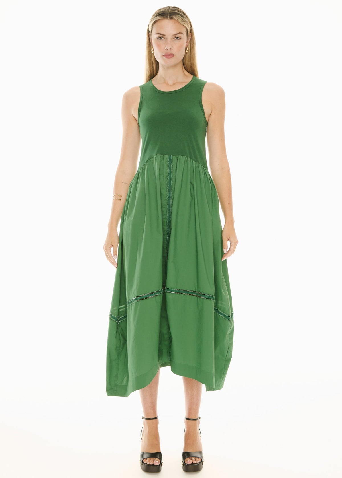 POL | Orlo Lace Tank Dress | Green