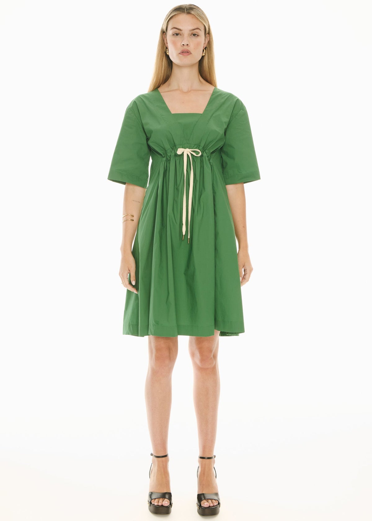 POL | Orlo Drawcord Dress | Green