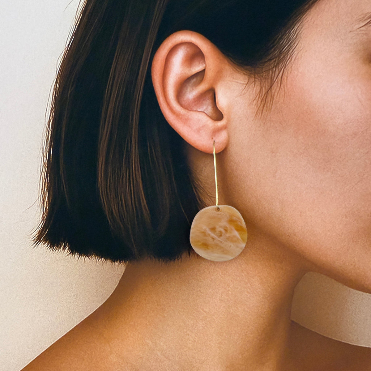 Mingled | Organic Dangle Earrings | Amber Haze
