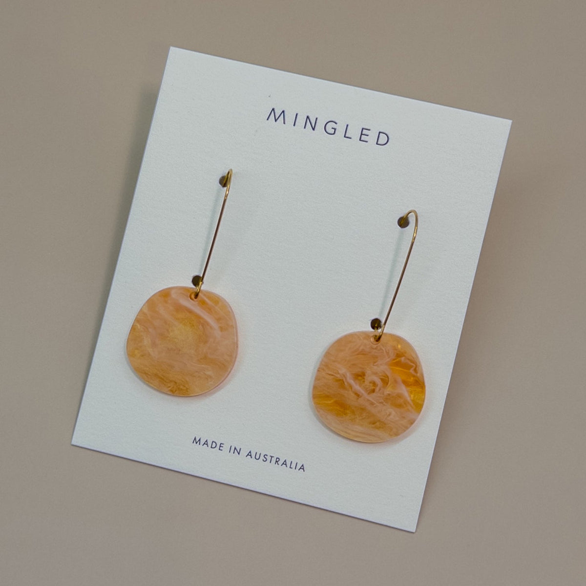Mingled | Organic Dangle Earrings | Amber Haze