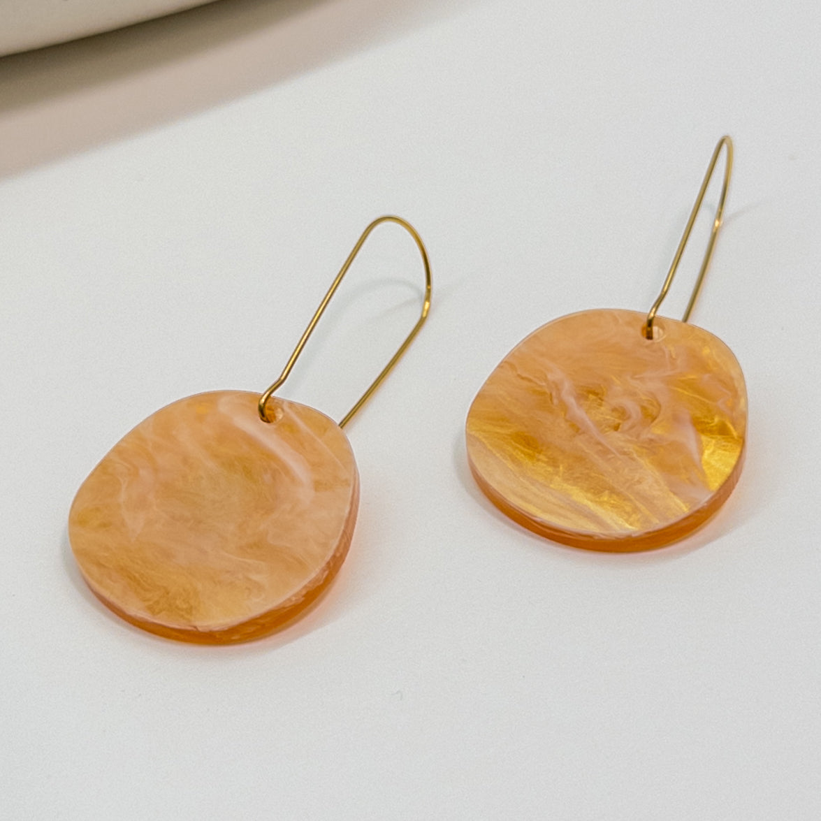 Mingled | Organic Dangle Earrings | Amber Haze