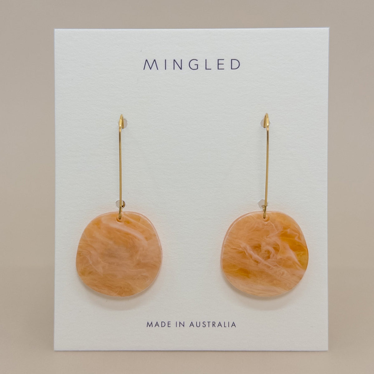 Mingled | Organic Dangle Earrings | Amber Haze