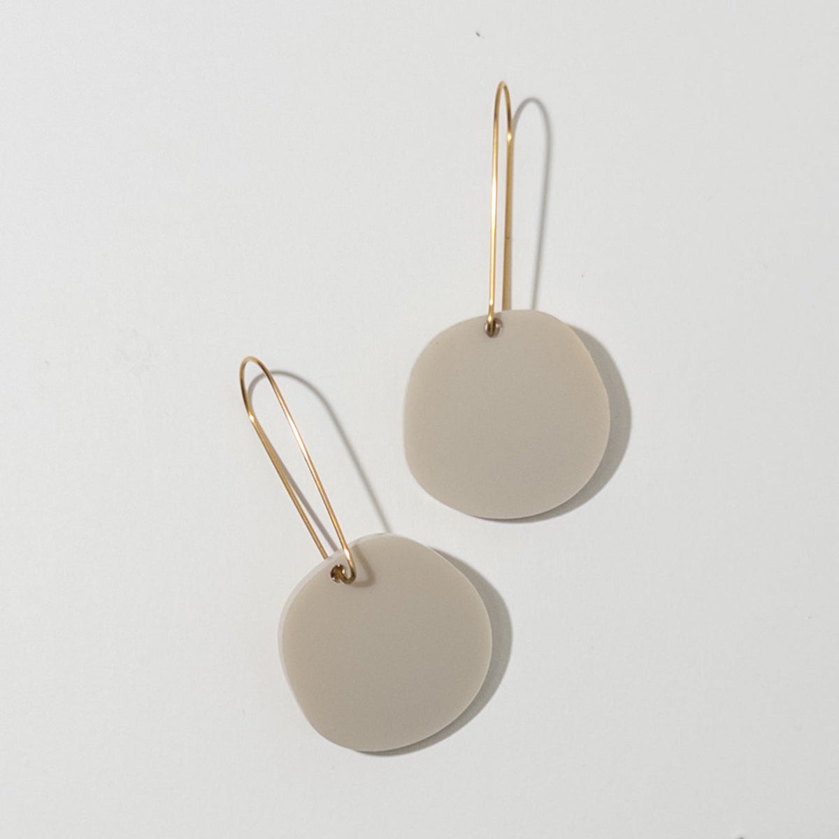 Mingled | Organic Dangle Earrings | Ivory Beige