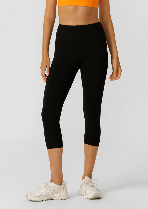 Lorna Jane | Amy Phone Pocket 7/8 Tech Leggings | Recycled Black