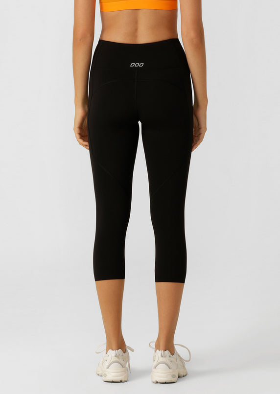 Lorna Jane | Amy Phone Pocket 7/8 Tech Leggings | Recycled Black