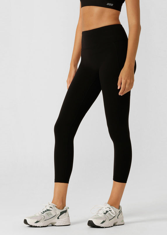 Lorna Jane | Amy Phone Pocket 7/8 Tech Leggings | Recycled Black