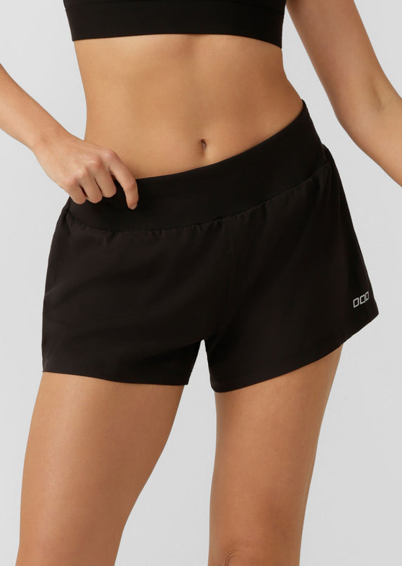 Lorna Jane | Amy Stretch And Stride Pocket Run Short | Black
