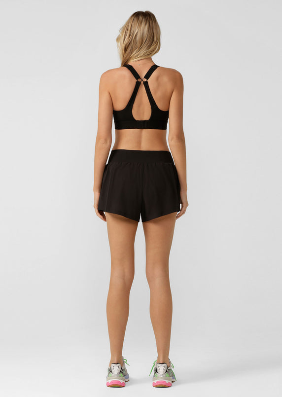 Lorna Jane | Amy Stretch And Stride Pocket Run Short | Black