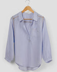 Marie Louise de Monterey | New Birkin Blouse | Blue