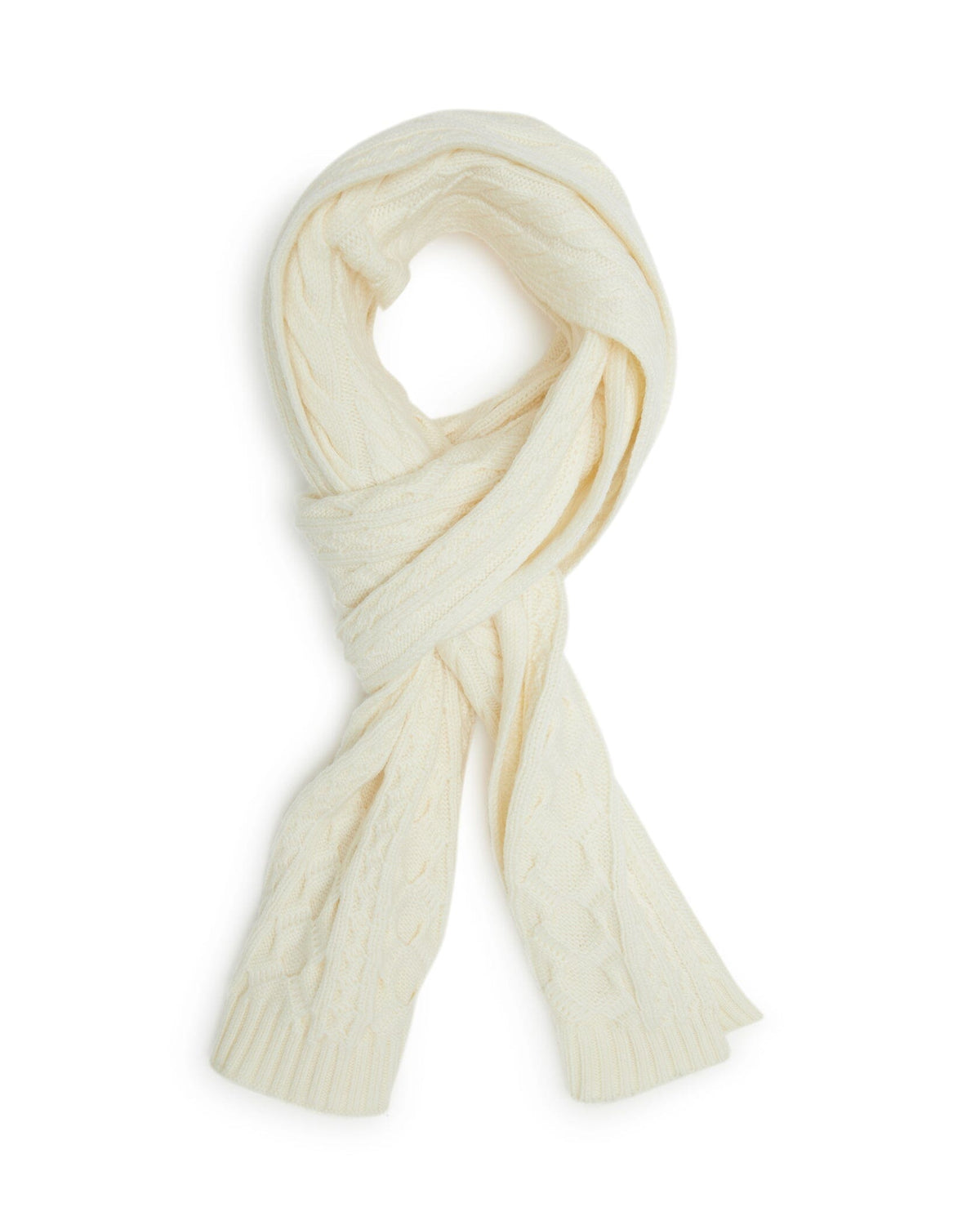 Iris & Wool | Plaited Scarf | Ivory