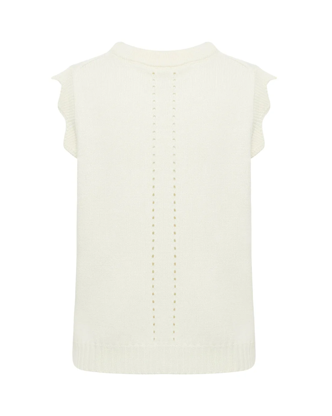 Iris & Wool | Scallop Vest | Panna (Cream)