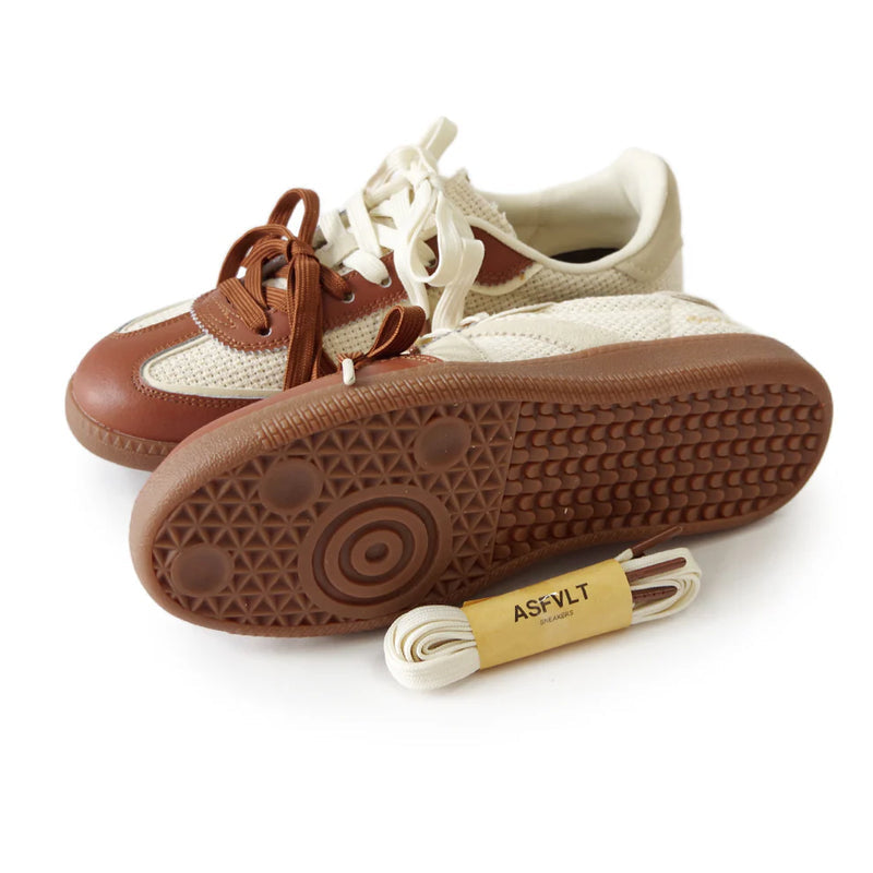 ASFVLT Sneakers | Elite Classic (2 Lace) | Tan/Chocolate