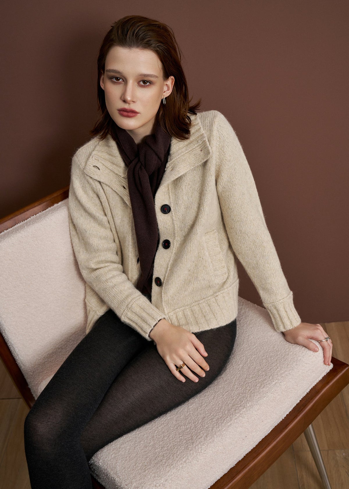 Alete | Isabella Polo Jacket | Alpaca