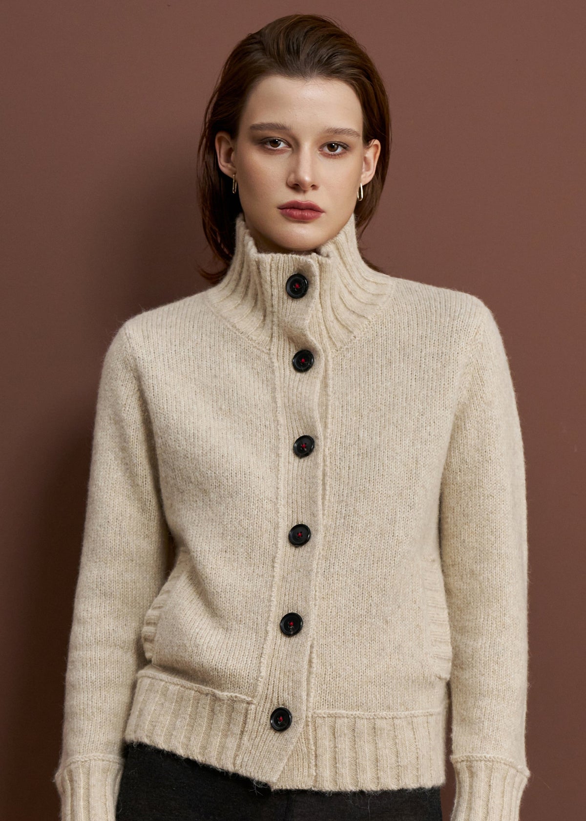 Alete | Isabella Polo Jacket | Alpaca