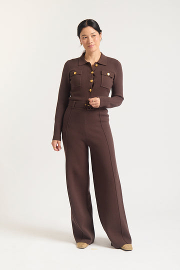 Alessandra | Carter Jacket Mini | Chocolate