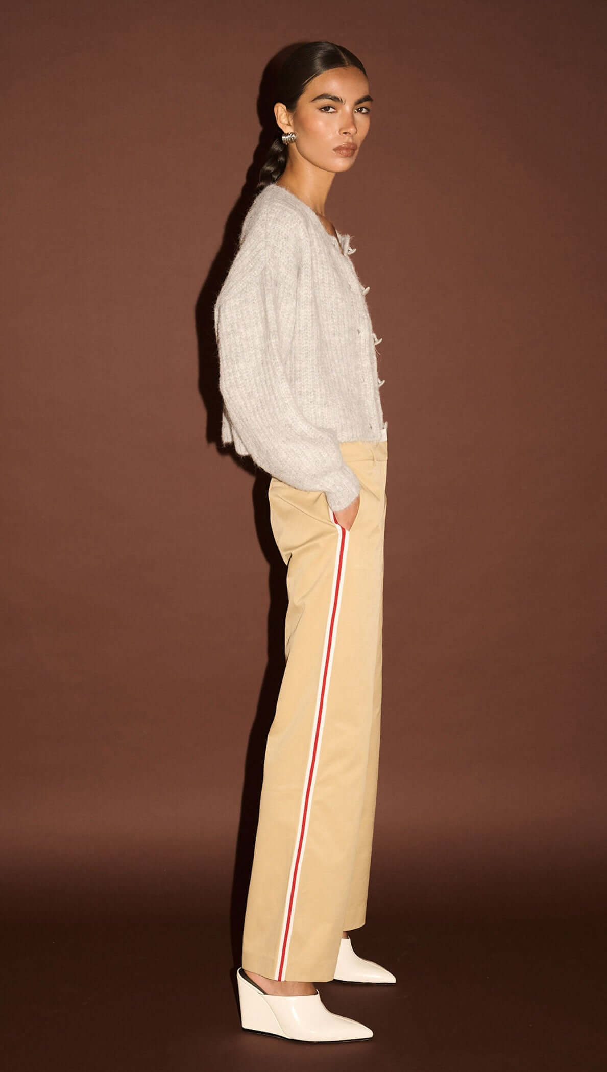 Staple The Label | Anja Stripe Side Pant | Beige