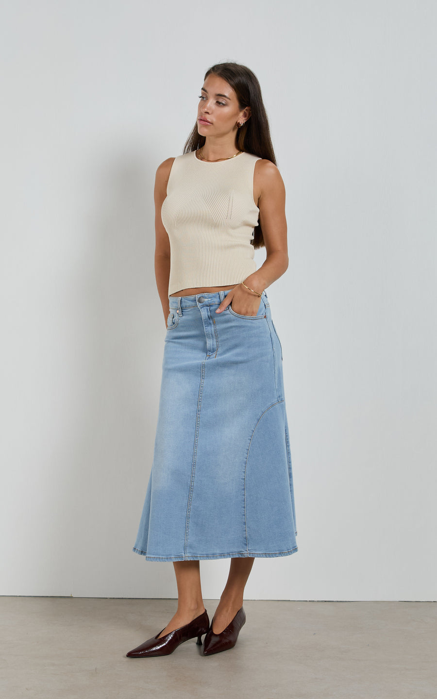 Dricoper | Abby Flare Skirt | Sunbleach