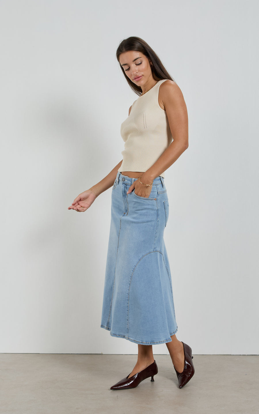 Dricoper | Abby Flare Skirt | Sunbleach