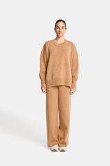Arlington Milne | Natasha Sweat Pant | Camel/Cream