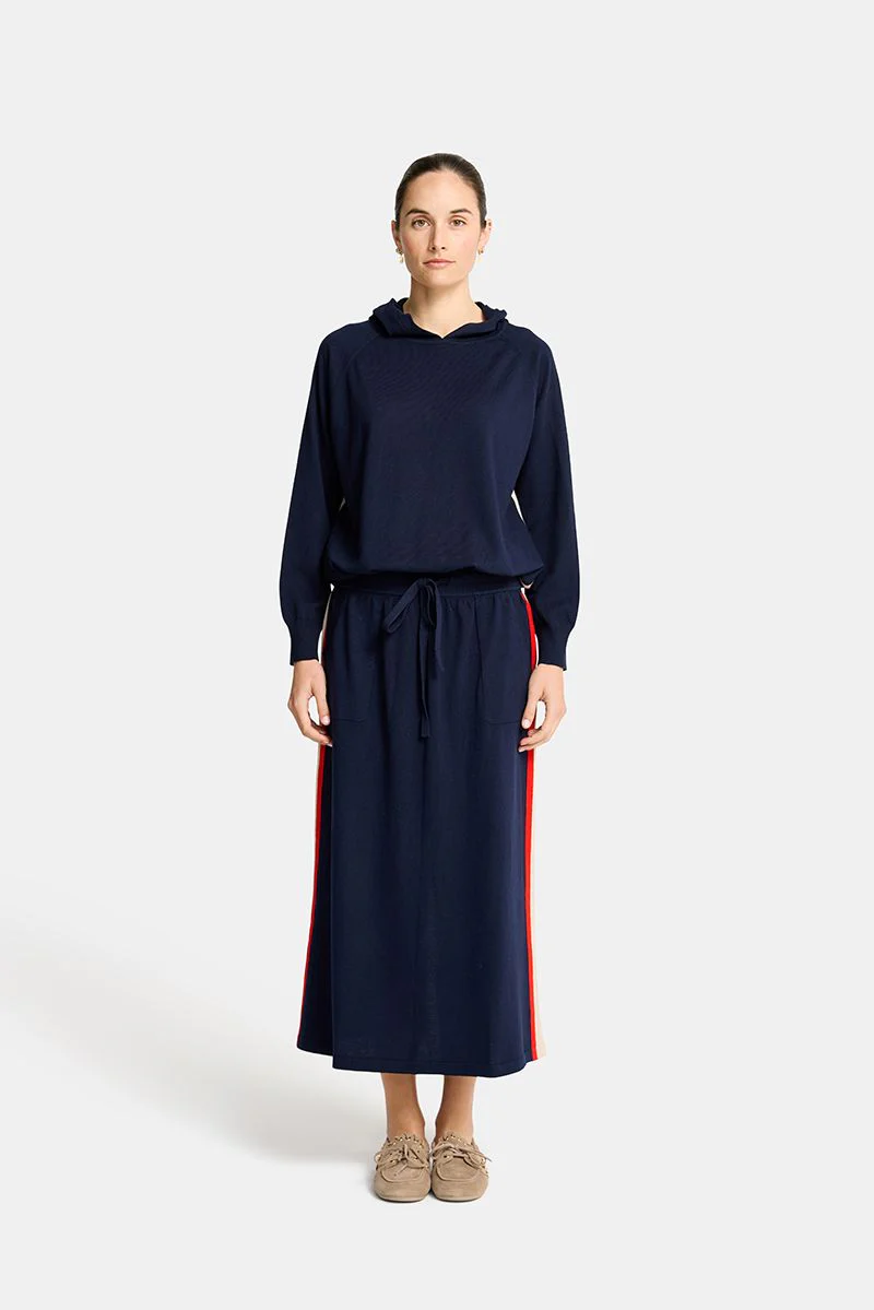 Arlington Milne | Imogen Lounge Skirt | Navy