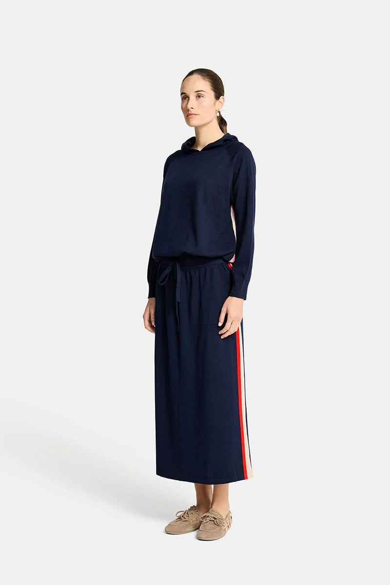 Arlington Milne | Imogen Lounge Skirt | Navy