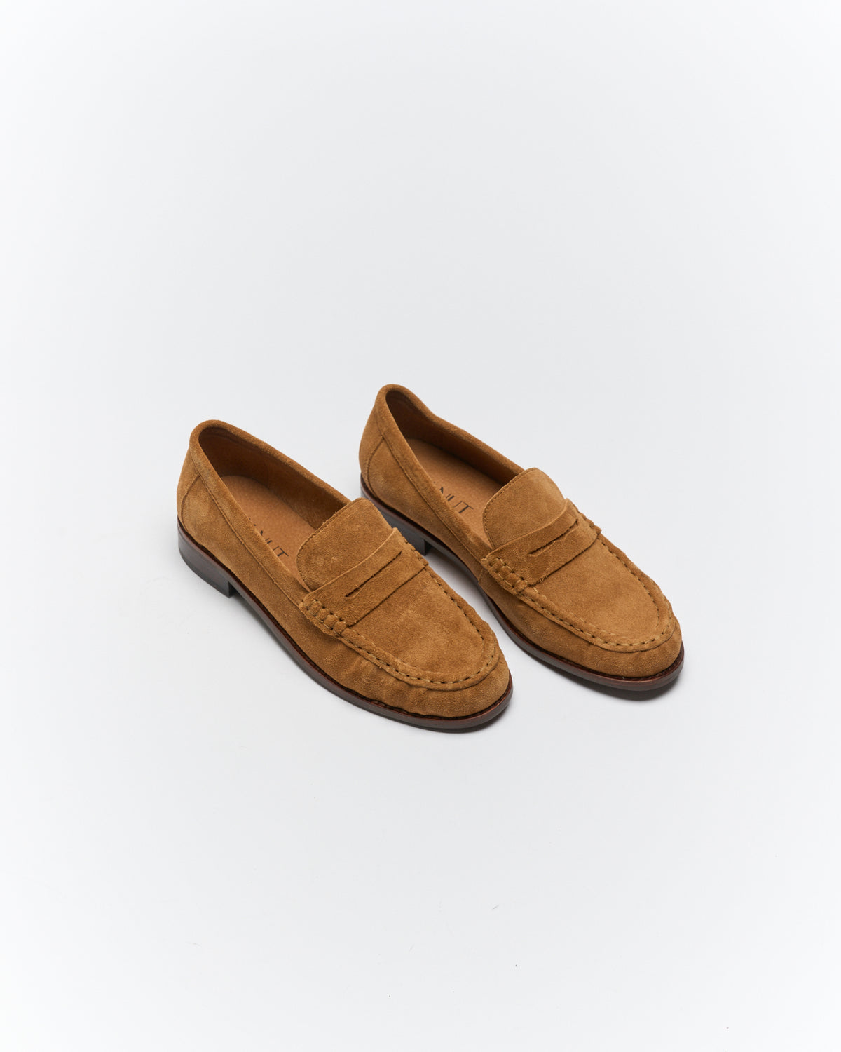 Walnut | Hawk Leather Loafer | Tan Suede
