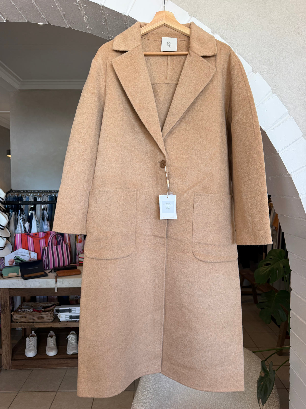 POL | Cohen Long Wool Coat | Camel