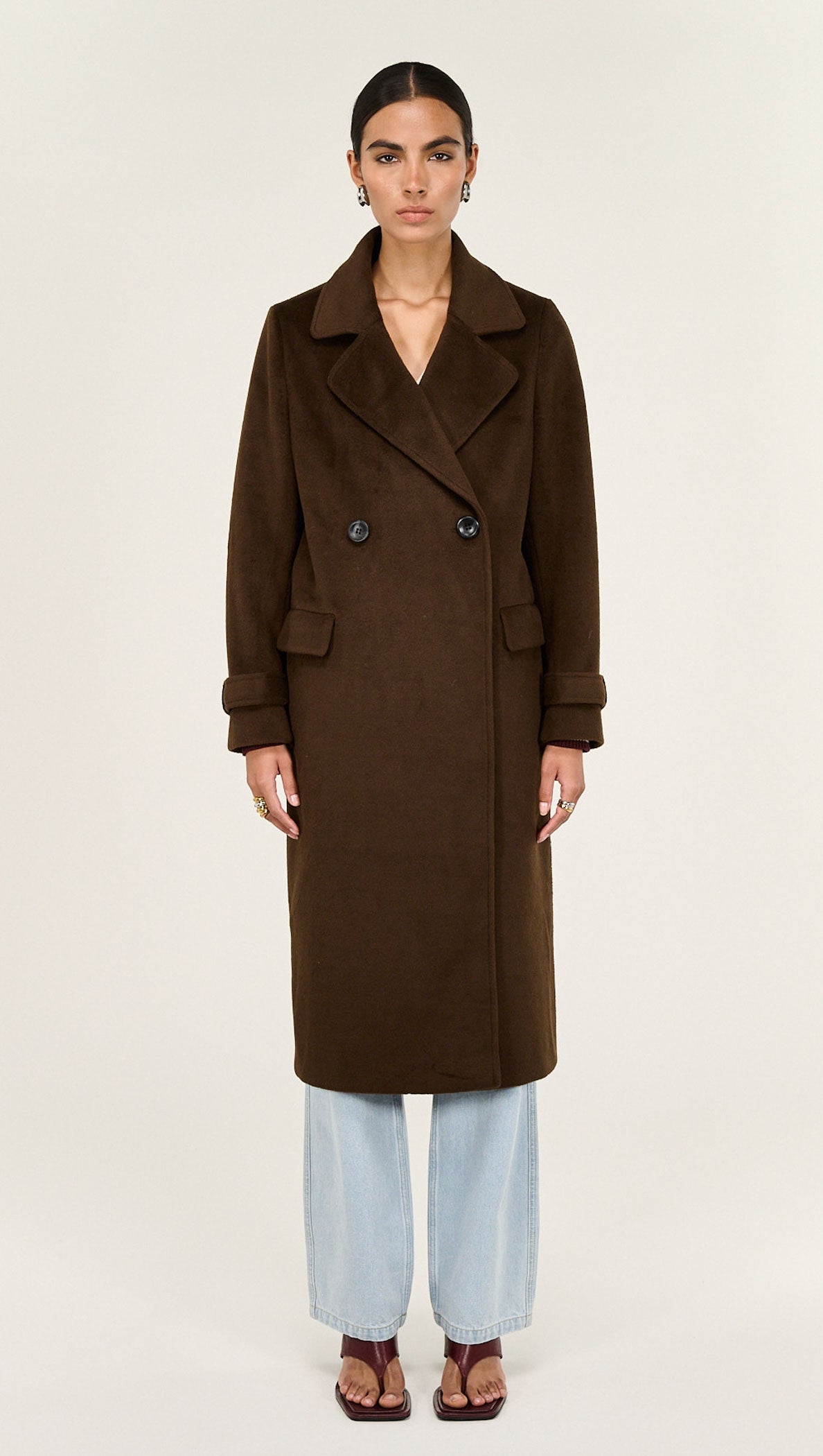Staple The Label | Irena Coat | Chocolate