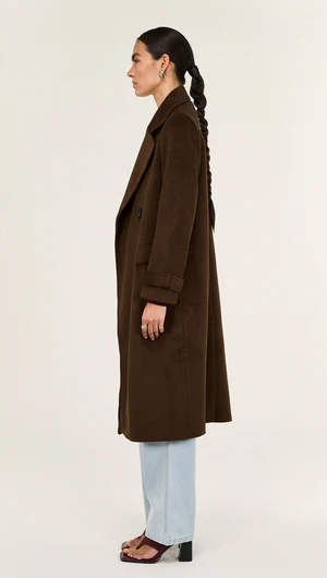 Staple The Label | Irena Coat | Chocolate