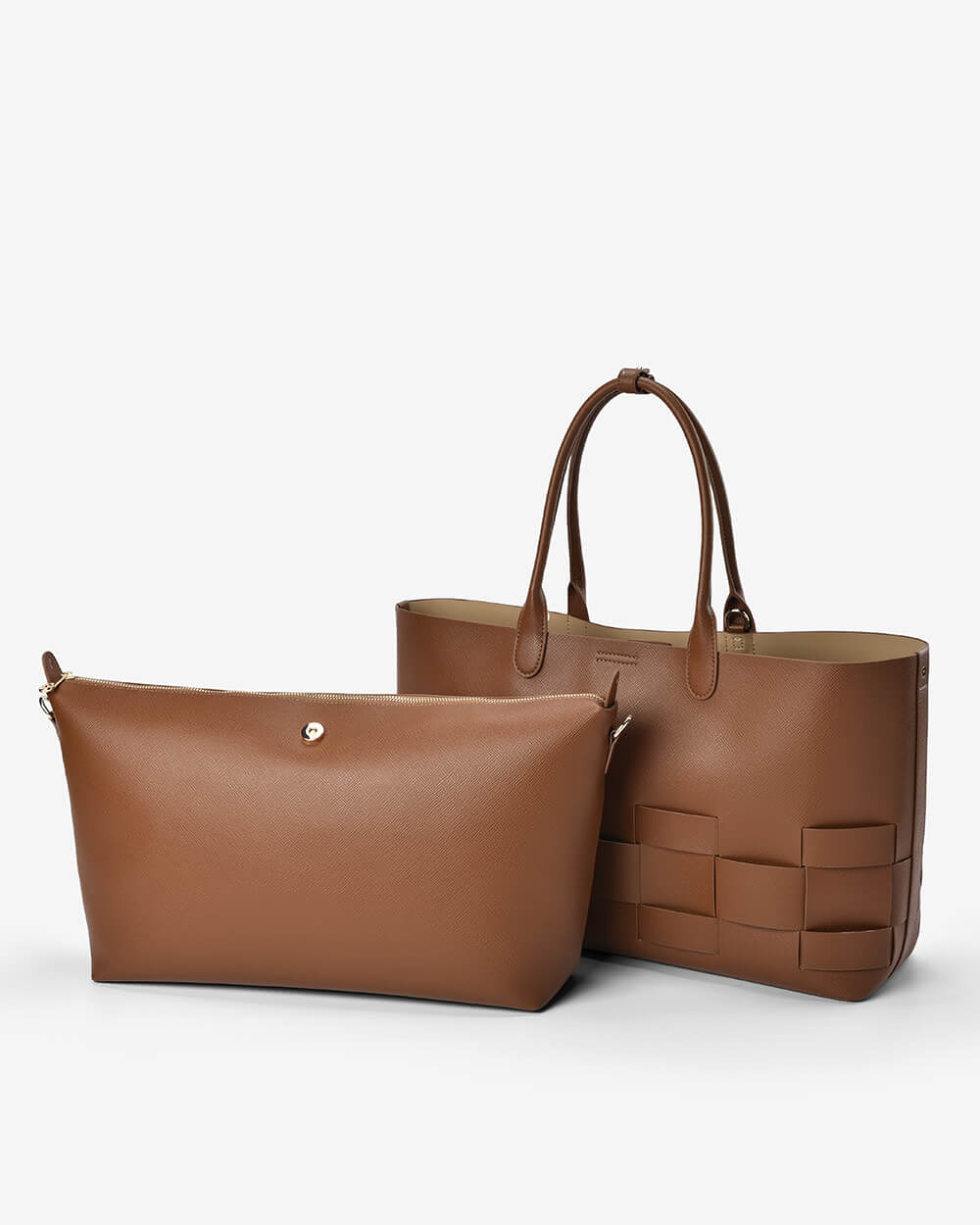 ELMS+KING | Kensington Tote | Tan Saffiano