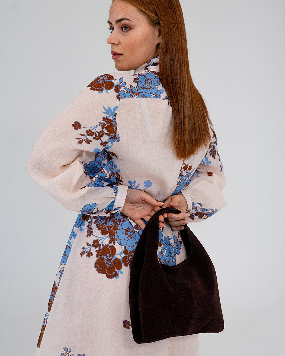 Arlington Milne | Emery Tote | Chocolate Suede