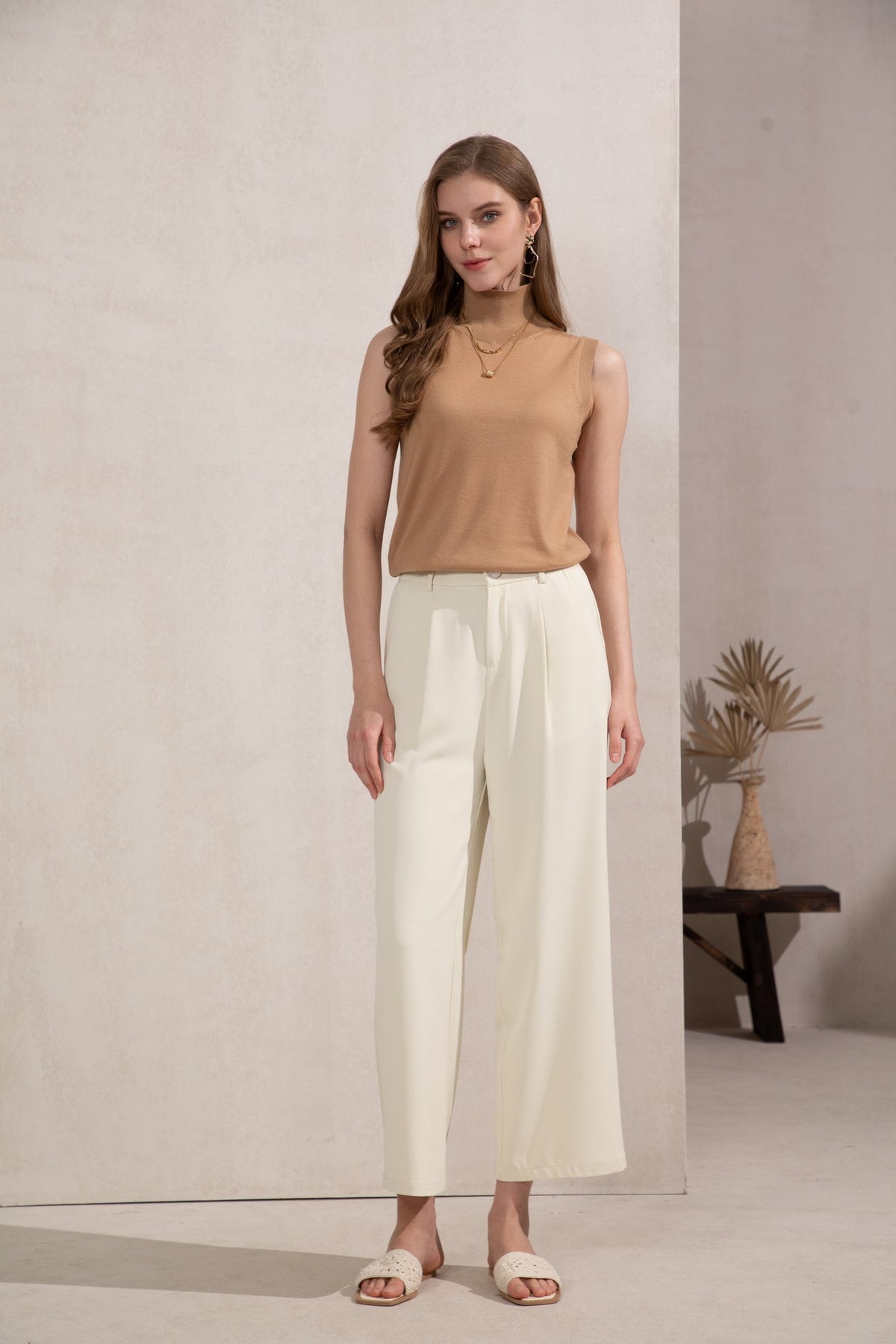 GDS | Tessa Merino Wool Top | Camel