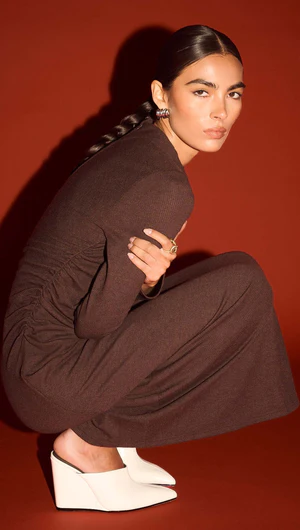 Staple The Label | Tilda Midi Dress | Chocolate